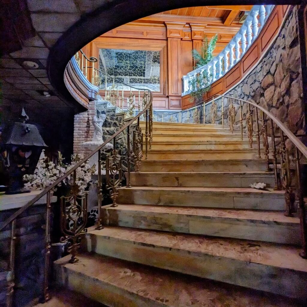 Abandoned Wedding Hall and Restaurant Frozen