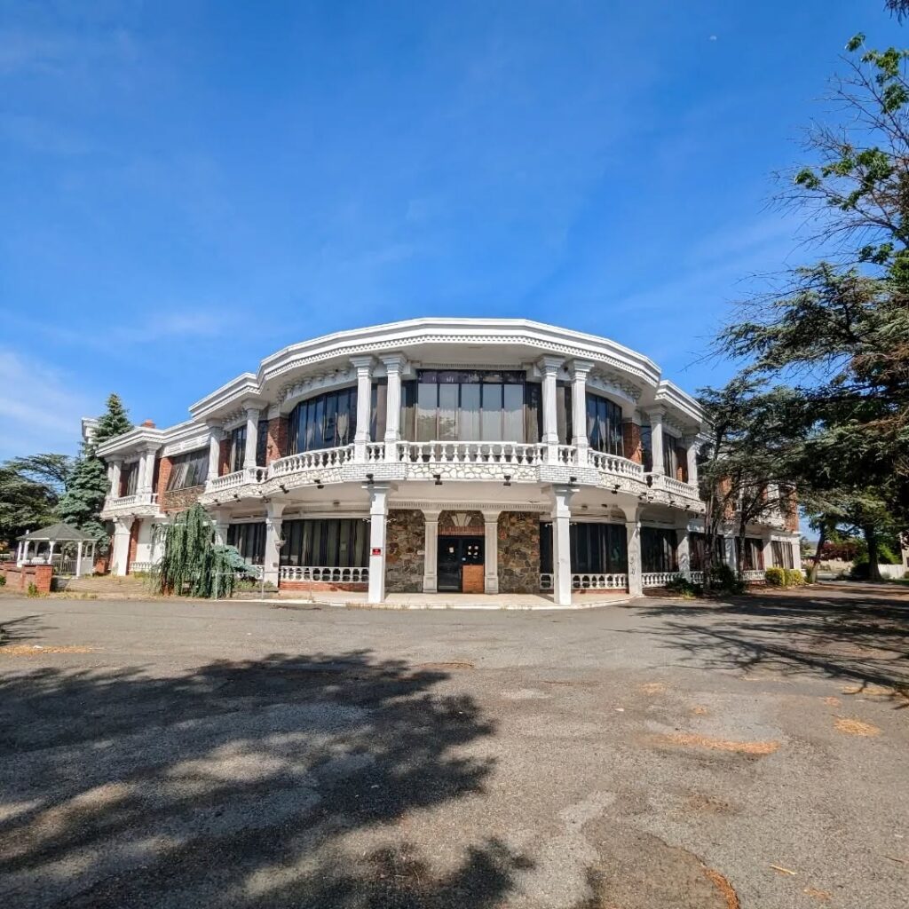 Abandoned Wedding Hall and Restaurant Frozen