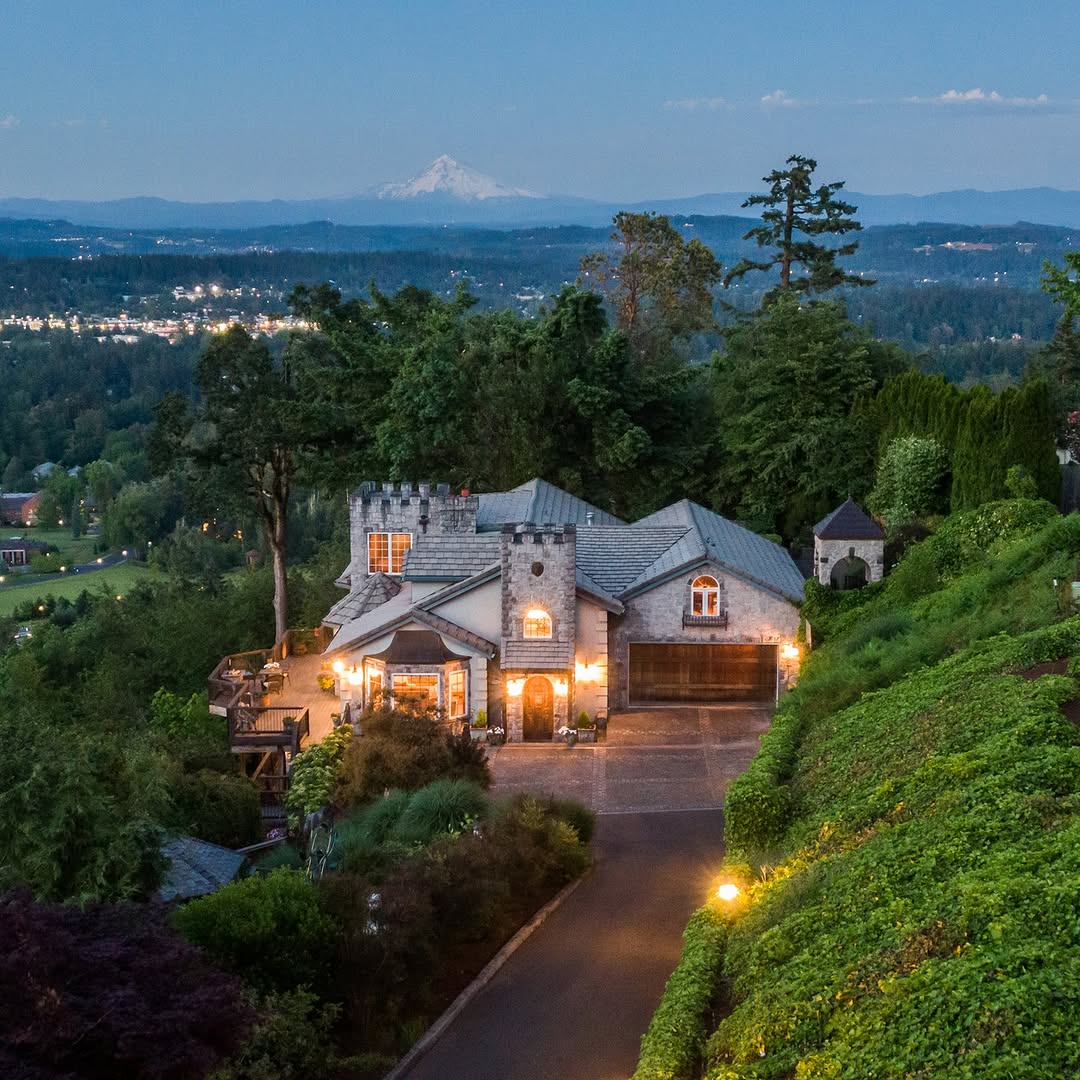 A Majestic Castle Home in Lake Oswego